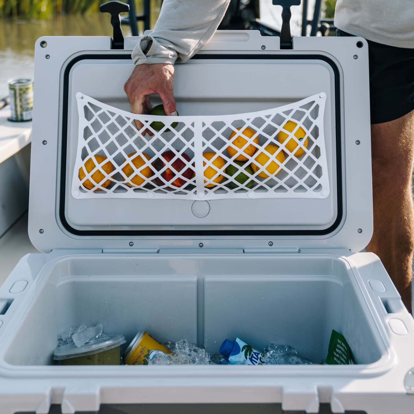 RTIC Ultra-Light 52 Qt Hard-Sided Ice Chest Cooler, Fits 76 Cans, Grey