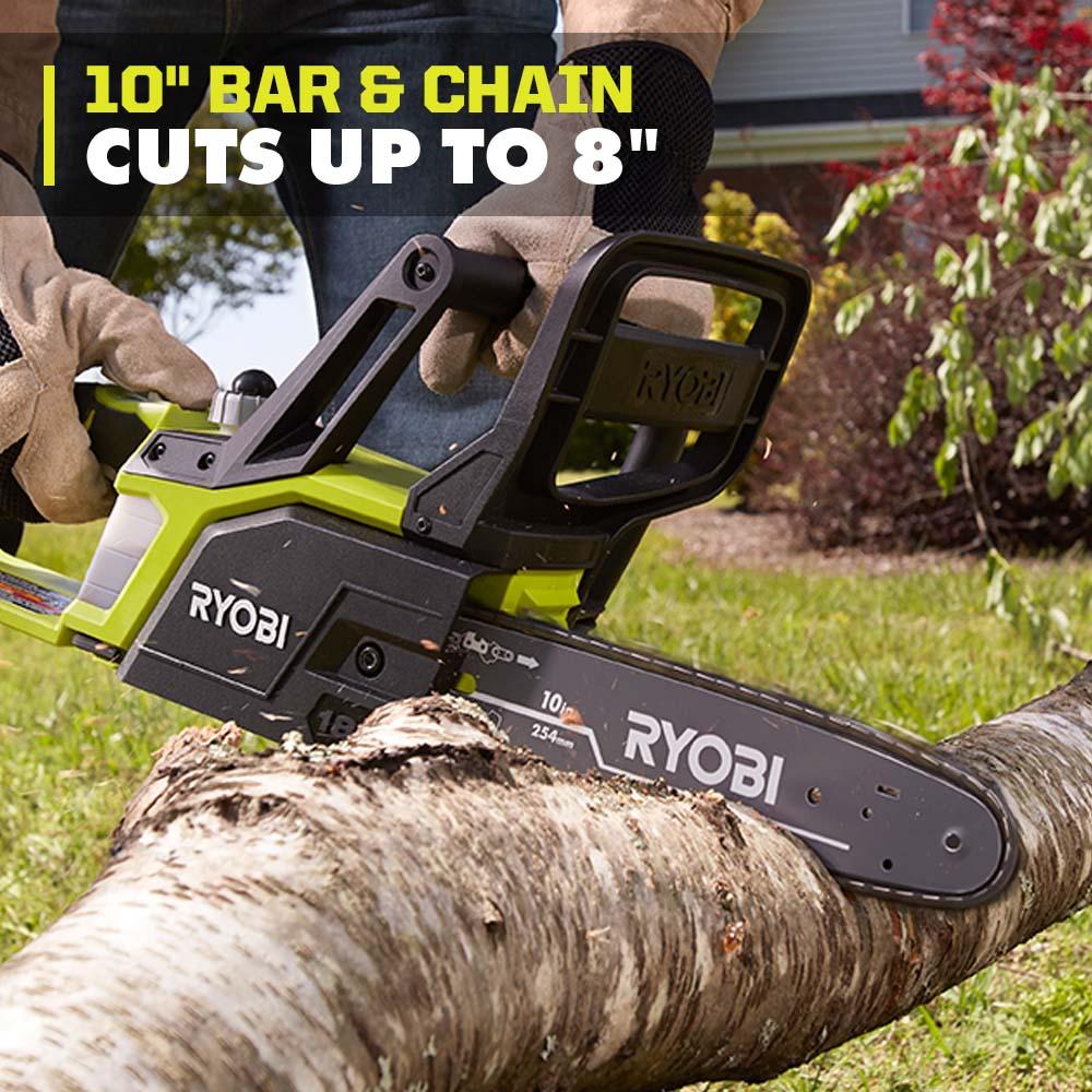 RYOBI 18V ONE+ 10" CHAINSAW KIT