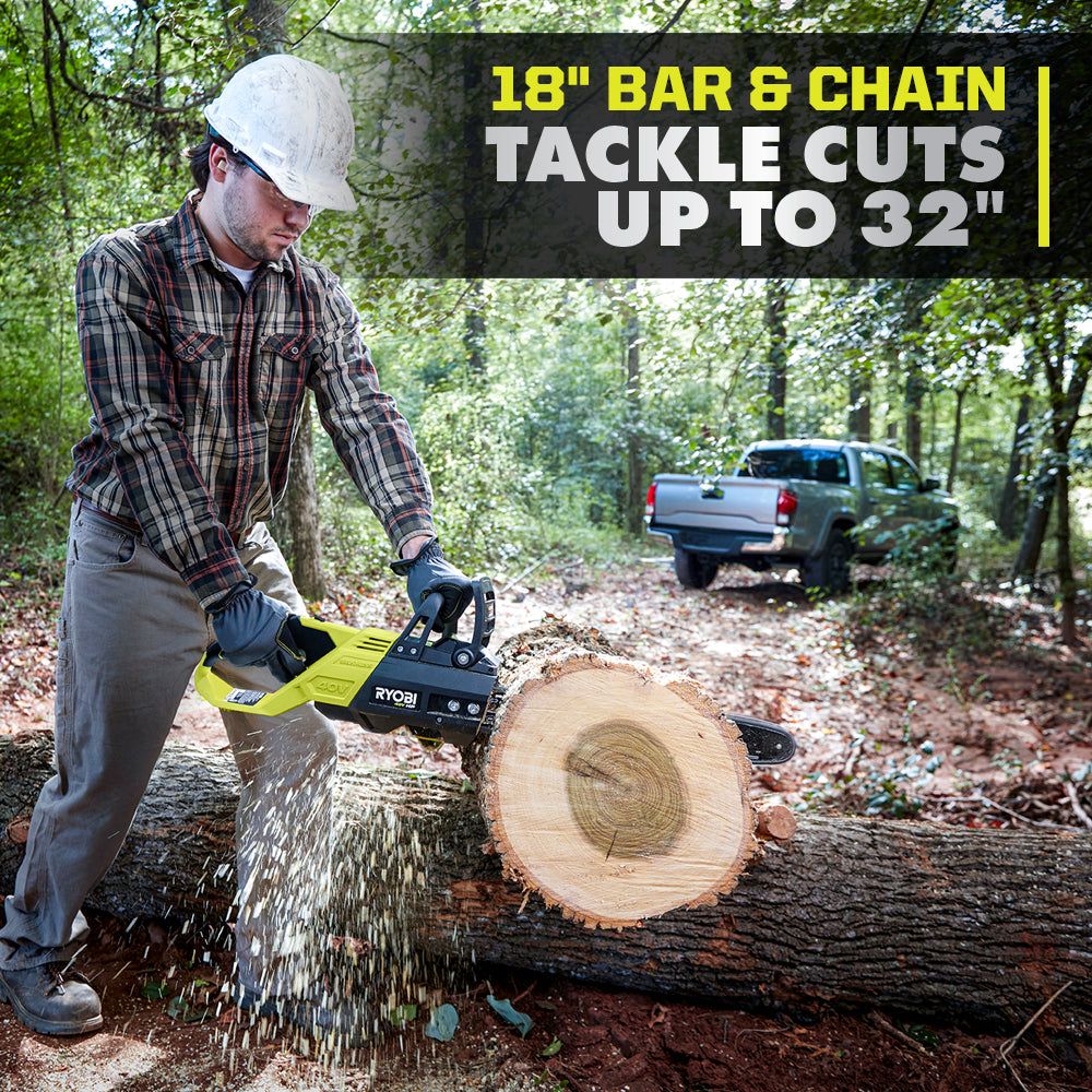 RYOBI 40V HP Brushless 18" Chainsaw - Tool Only