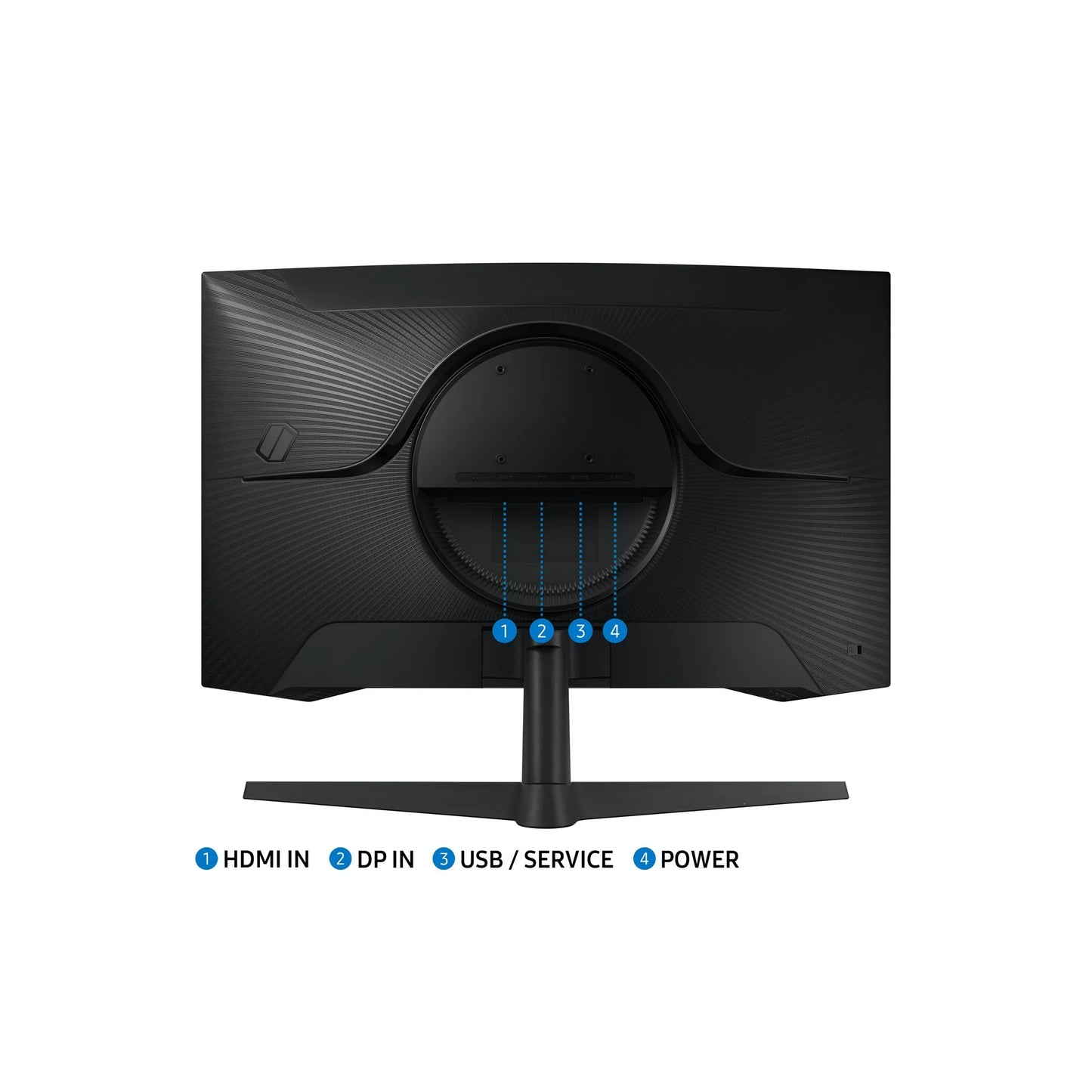 SAMSUNG 27” Odyssey G55C QHD 165Hz 1ms(MPRT) Curved Gaming Monitor - LS27CG556ENXZA