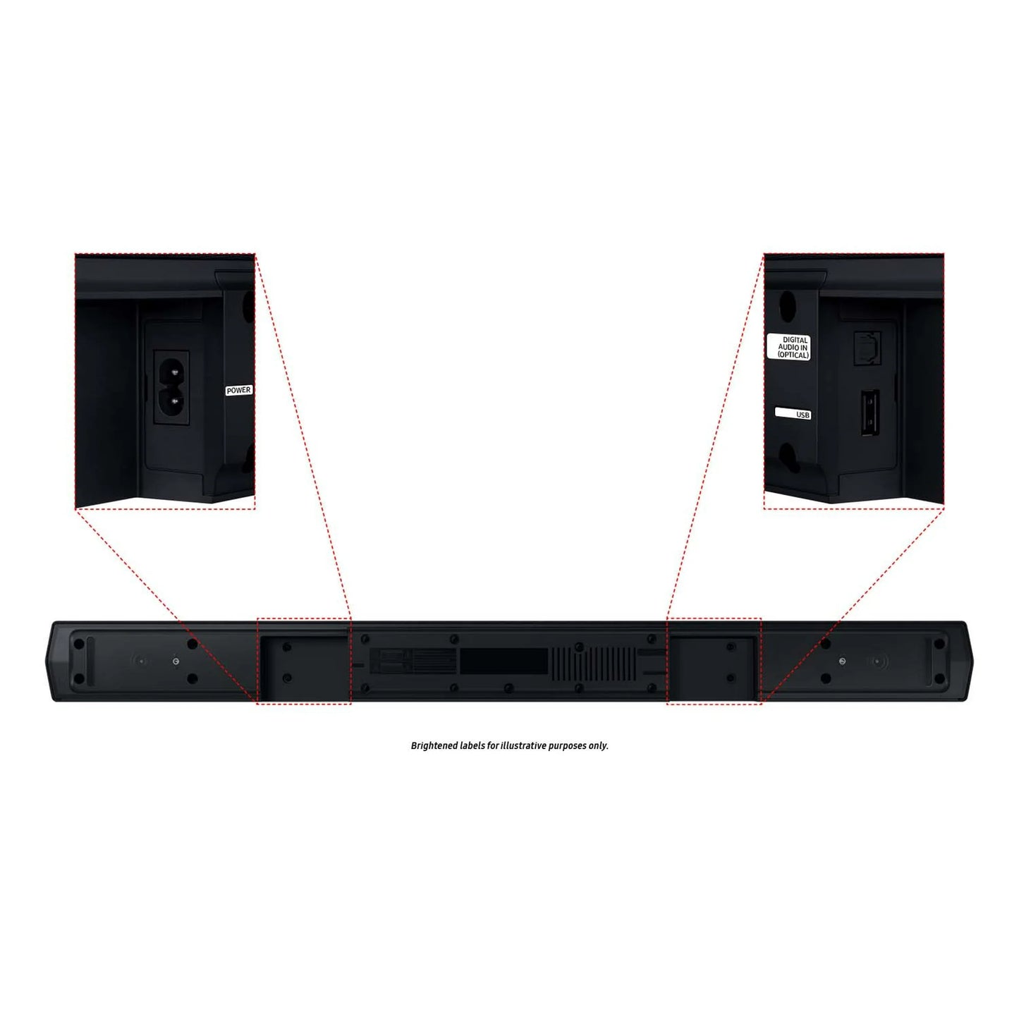 SAMSUNG B-Series 4.1.CH Soundbar & Rear Speakers with Subwoofer Bluetooth HW-C47M/ZA 2023