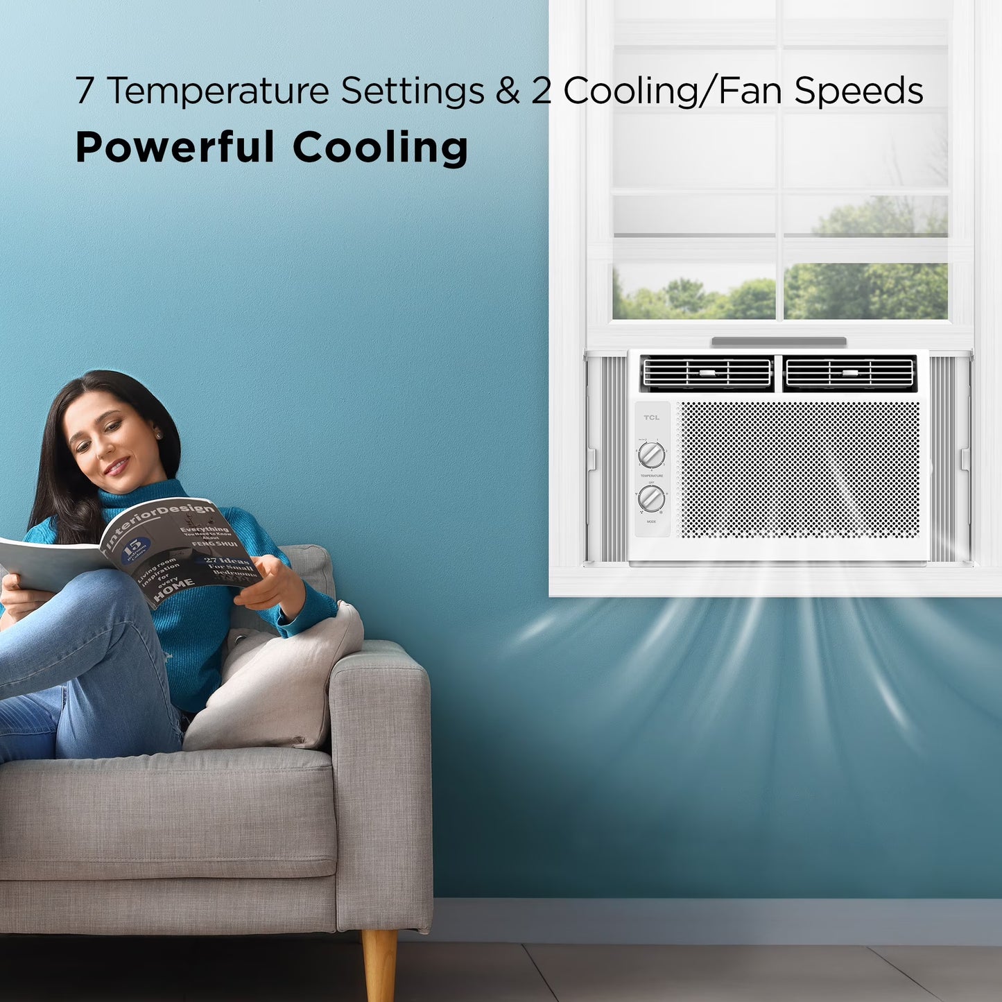 TCL 5,000 BTU Mechanical Window Air Conditioner (White)
