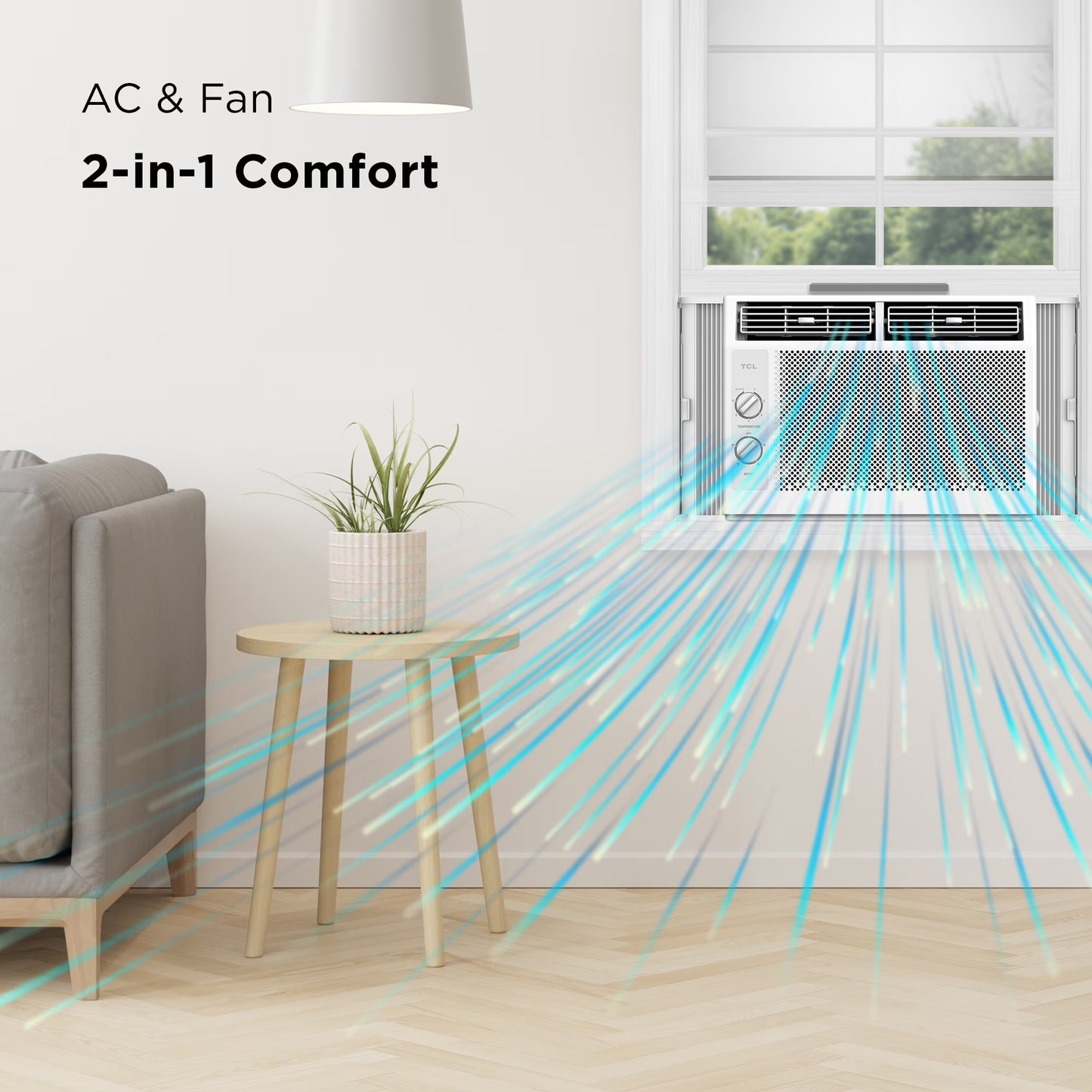 TCL 5,000 BTU Mechanical Window Air Conditioner (White)
