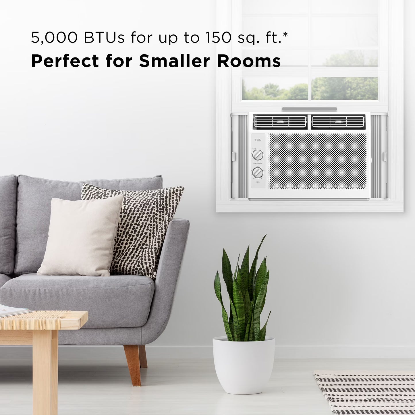 TCL 5,000 BTU Mechanical Window Air Conditioner (White)