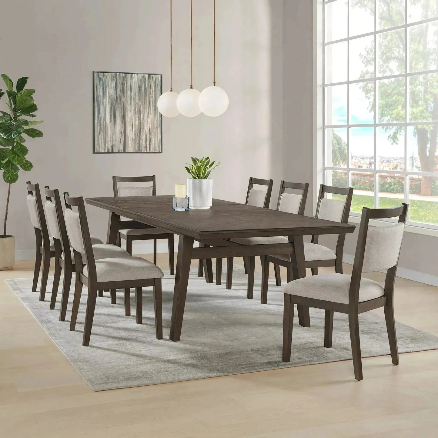 THOMASVILLE CALLAN 9 Pieces Dining Table Set