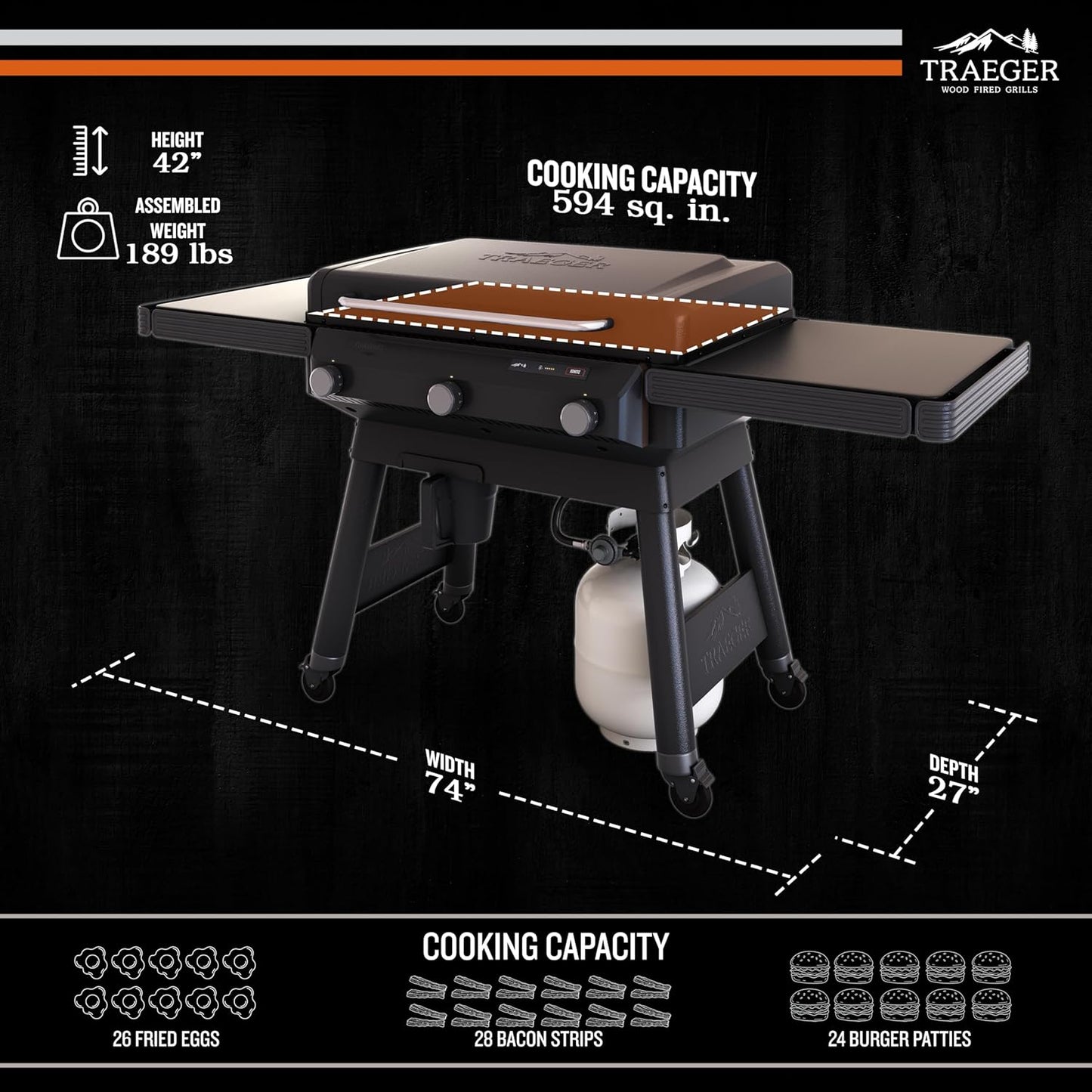 Traeger 33" Griddle Flatrock
