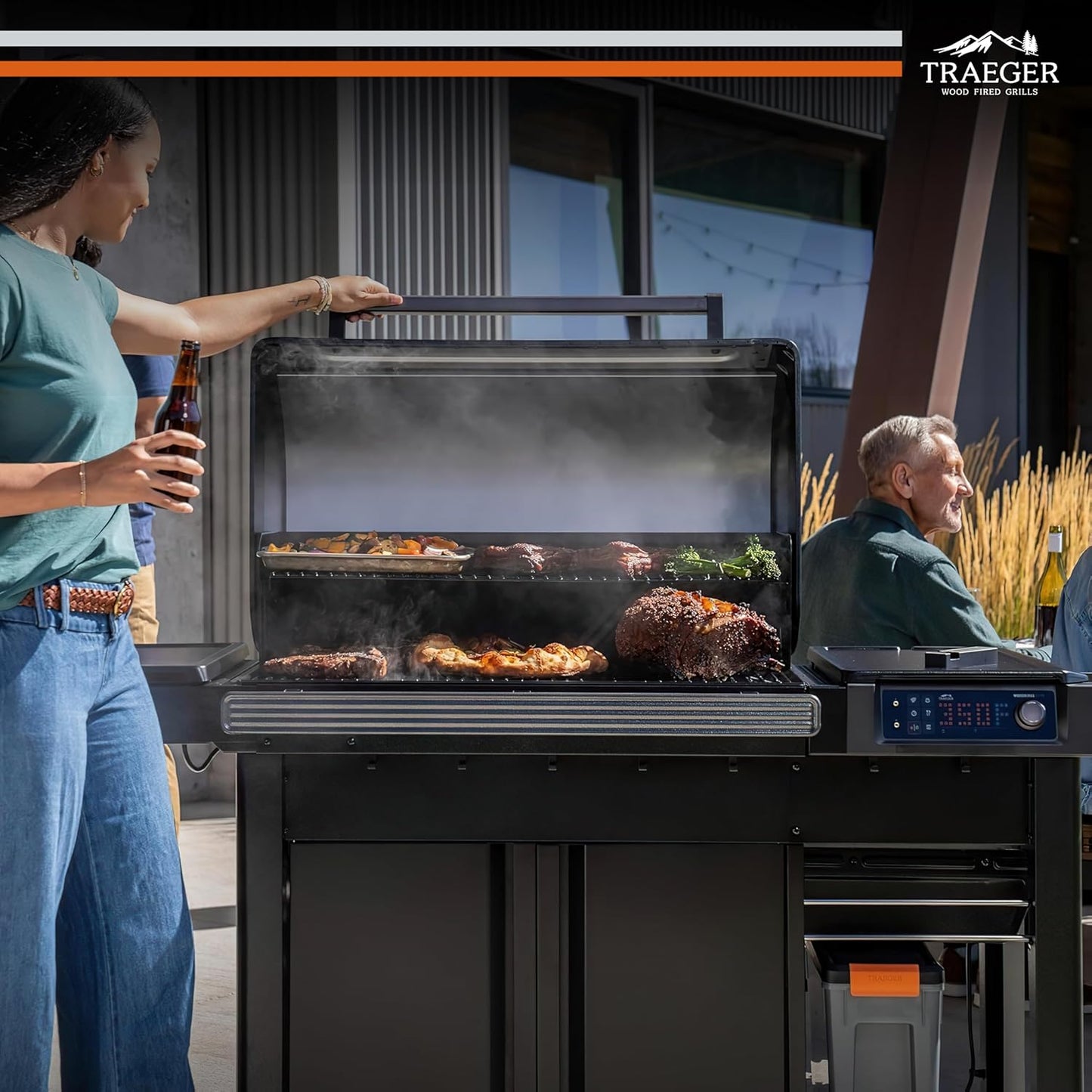 Traeger Woodridge Elite Electric Wood Pellet Grill and Smoker TFC97XLH