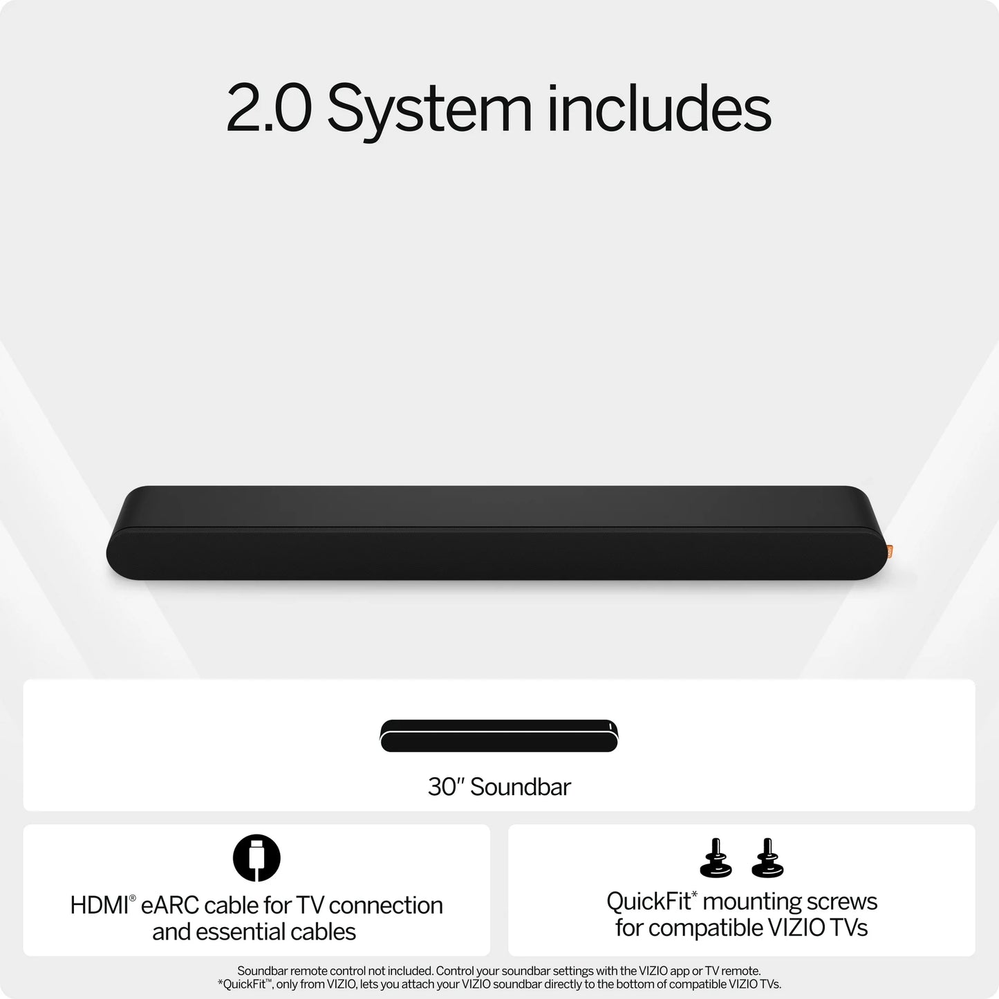 VIZIO 2.0 Soundbar w/ Dolby Atmos DTS:X Bluetooth (New) SV200M-08