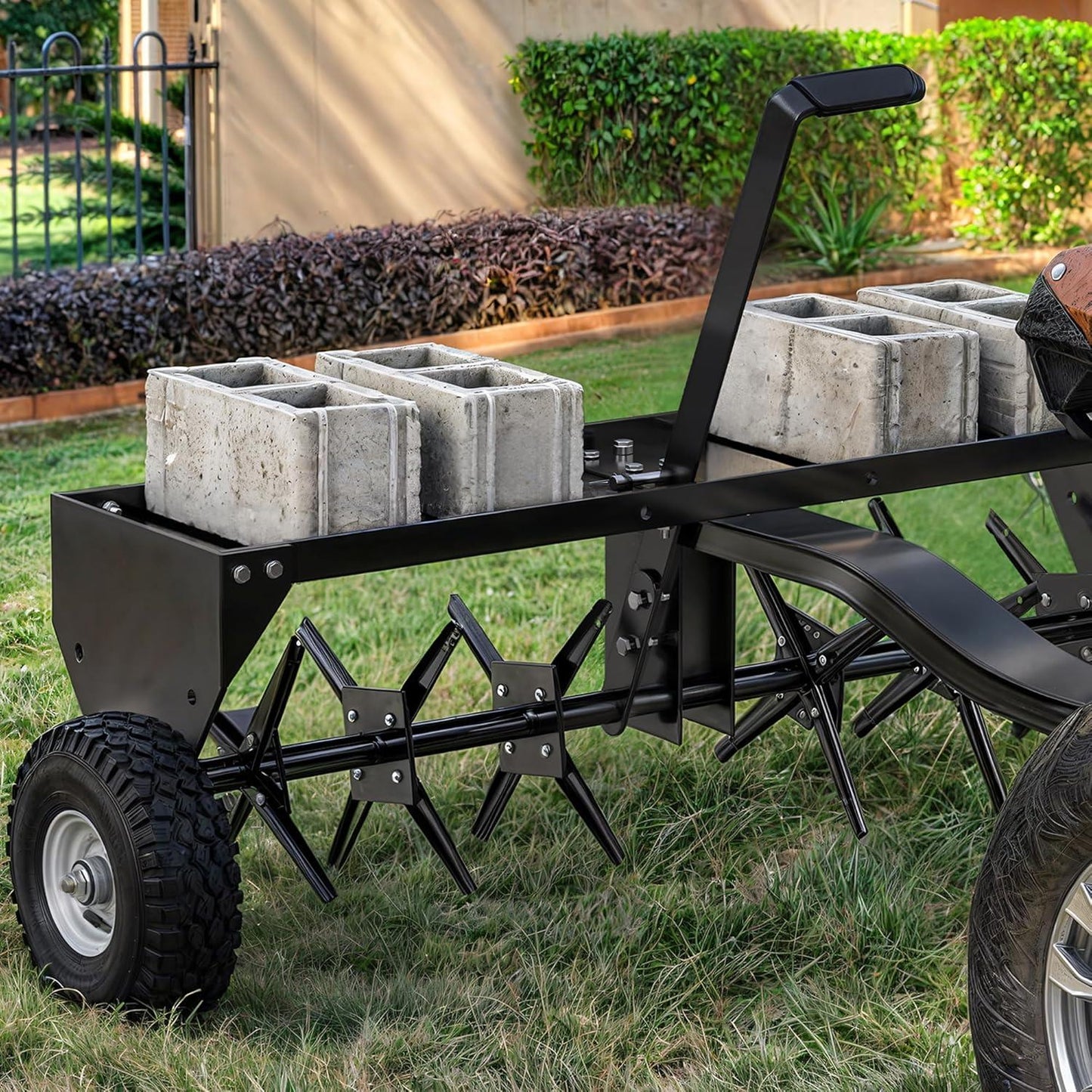 YITAMOTOR 42in Tow Plug Lawn Aerator with Universal Hitch